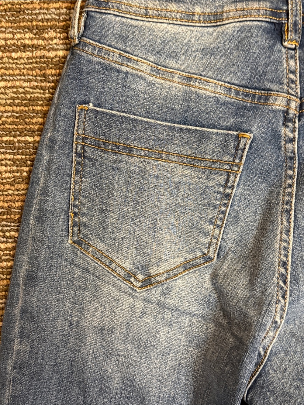 Mica Los Angeles Light Blue Wide-Leg Flare Denim Jeans - Picture 8 of 9